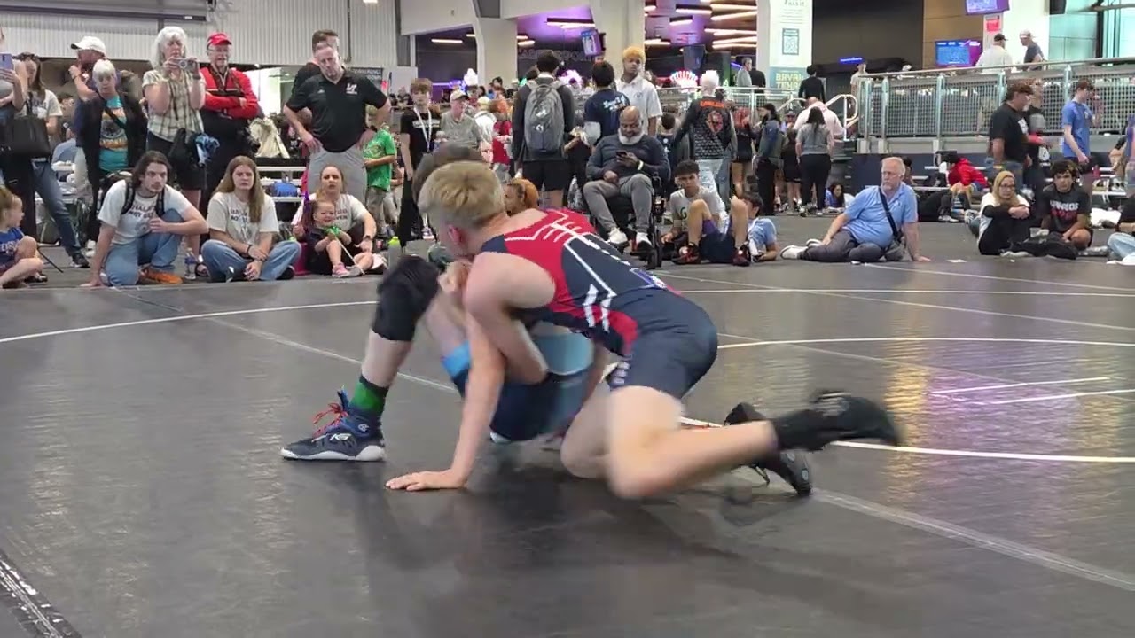 Brody's finals match at Texas USA Wrestling Folkstyle State,  D3 120lb division in Bryan, TX 3.01.26