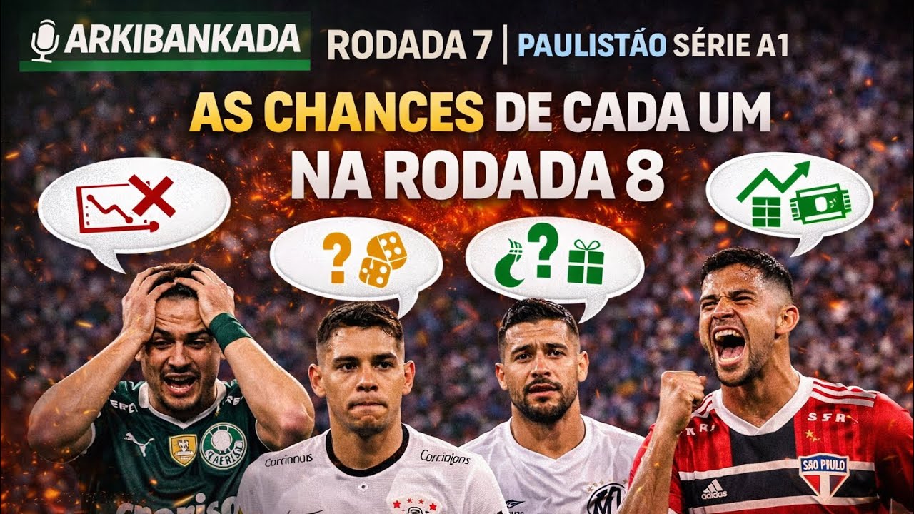 AS CHANCES DE CADA UM NA ULTIMA RODADA DO PAULISTÃO #futebol #palmeiras #corinthians #saopaulo 