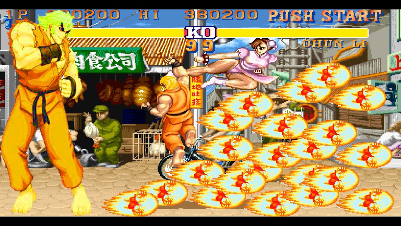 Полное прохождение игры Ken Street Fighter 2 1992 Super Golden в разрешении 4K.