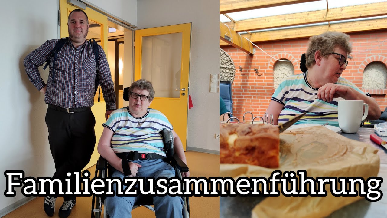 Angelika besucht die Familie zu  Kaffe & Kuchen in Mölln #rollstuhlerlebnisreisen #mölln #kaffee