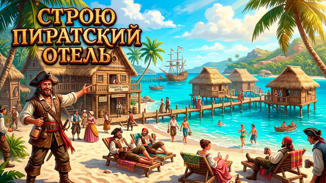 СТРОЮ НАСТОЯЩИЙ ПИРАТСКИЙ ОТЕЛЬ - Resort Island Simulator Prologue