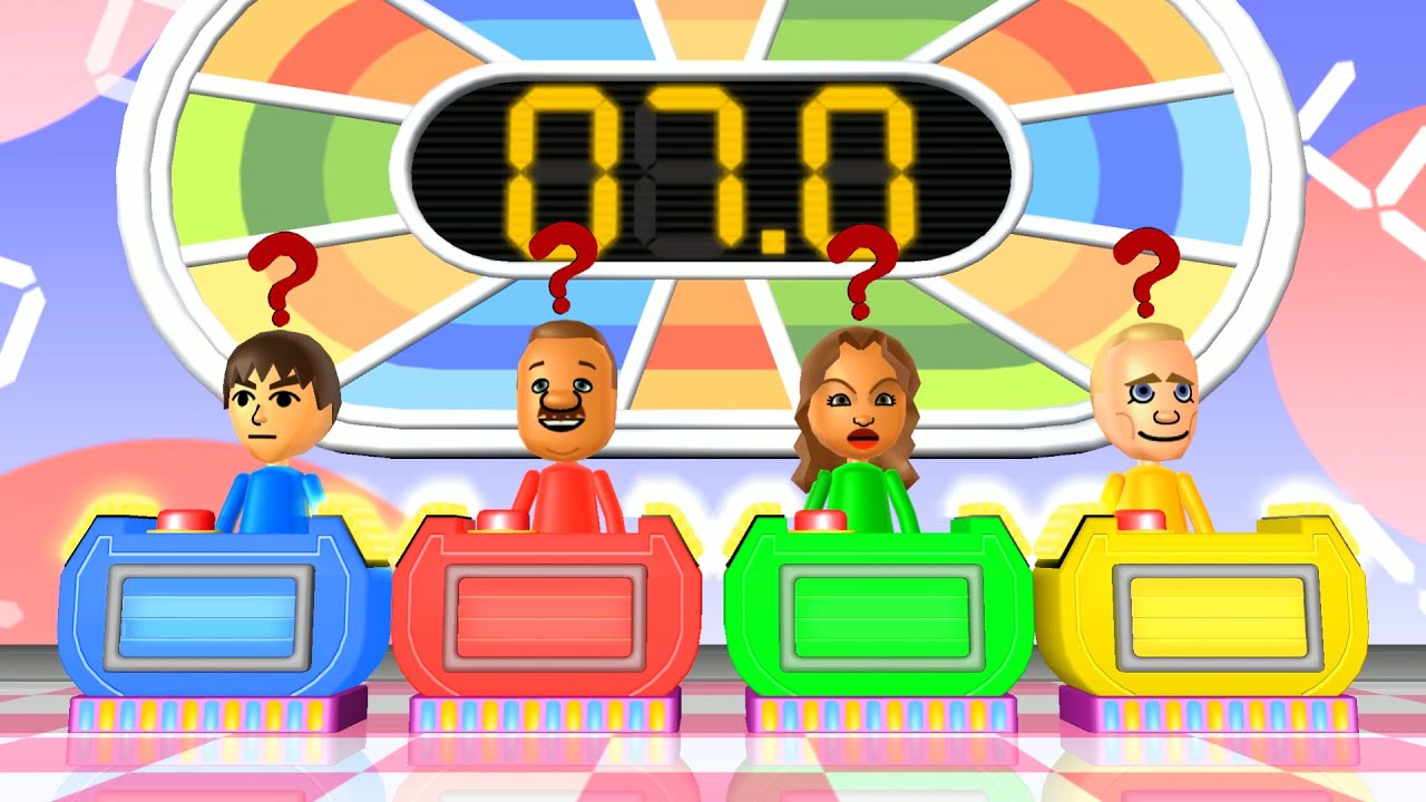 Wii Party Minigames - Player Vs Marco Vs Naomi Vs Fritz