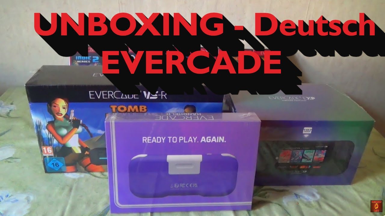 Unboxing Evercade Handheld, Evercade EXP, Evercade VS-R | Die Evercade Serie