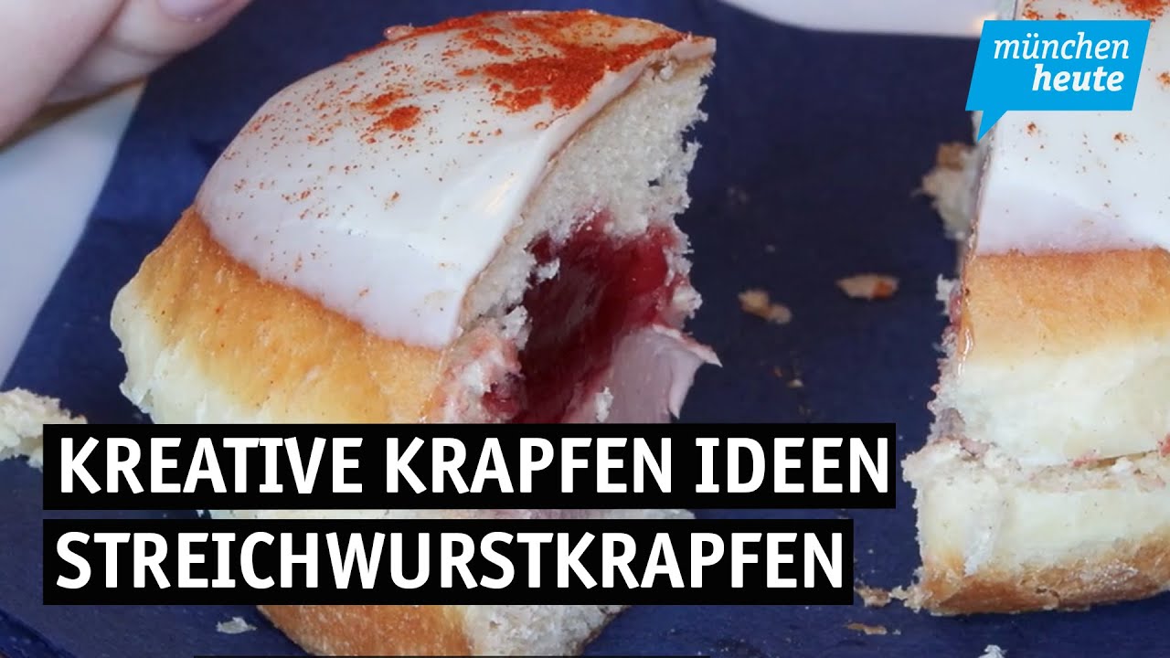 Zur Faschingszeit wird's mit dem Streichwurstkrapfen exotisch