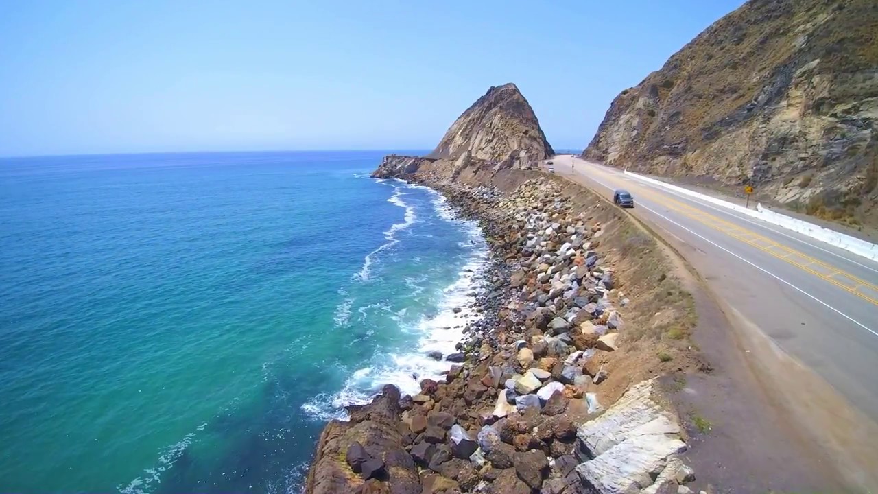 4K Oxnard Beach Drone Views ( Pacific Highway, Mandalay)