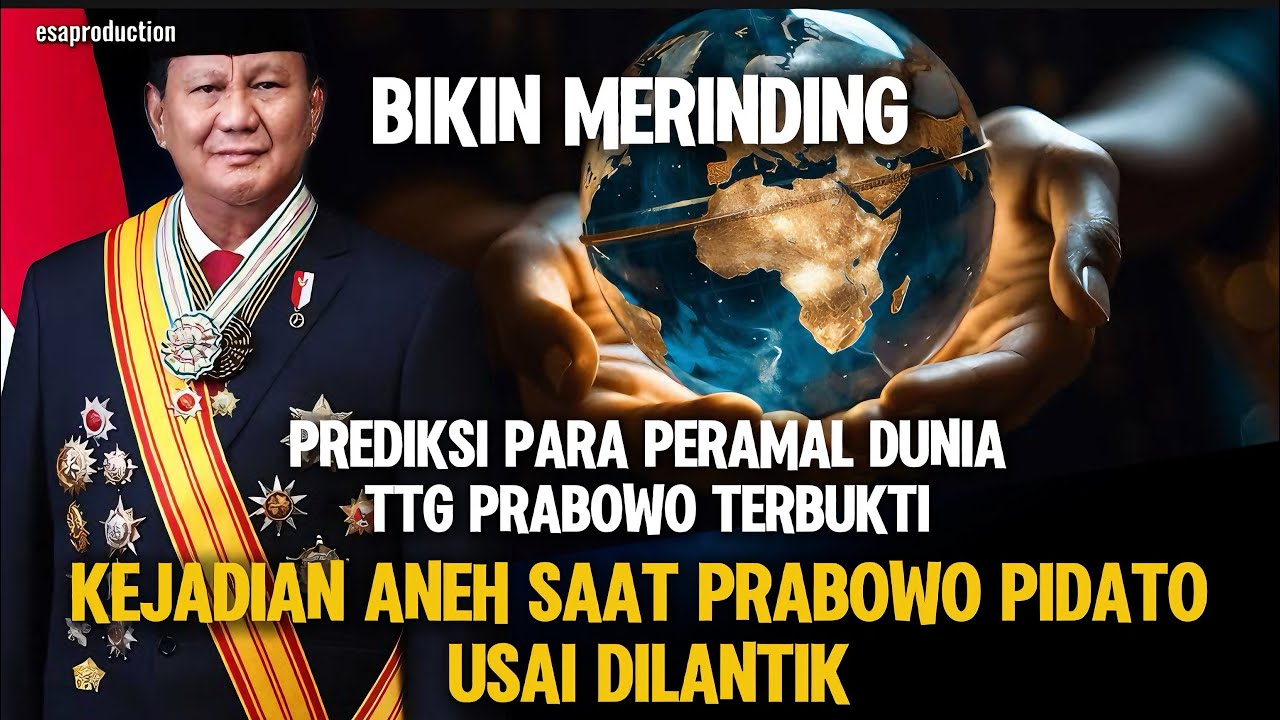 BIKIN MERINDING 🔴 KEJADIAN ANEH SAAT PIDATO PRABOWO USAI DILANTIK