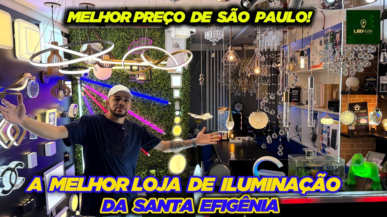 A MELHOR LOJA DE ILUMINAÇÃO DA SANTA IFIGÊNIA! O MELHOR PREÇO DE SÃO PAULO - LED RGBW