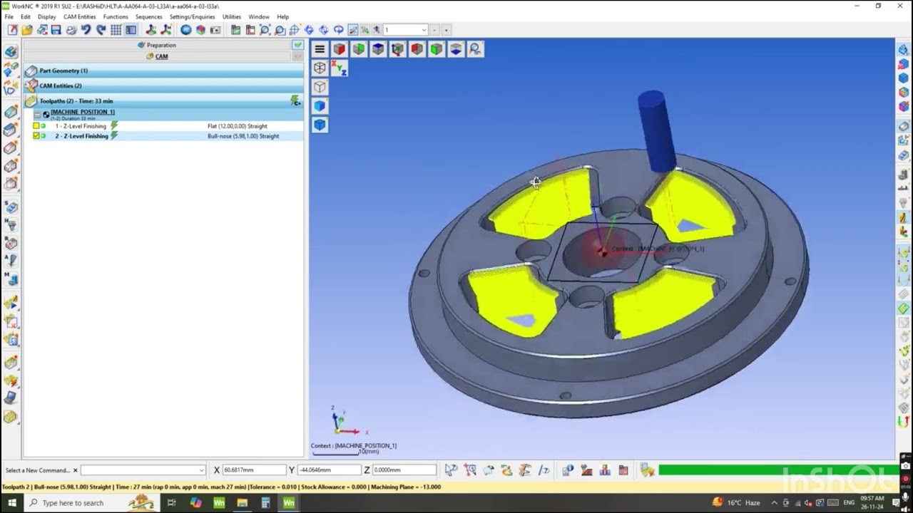 HOW TO MAKE TOOLPATH STRATEGIES IN WORKNC||Tutorial 2 || WORKNC