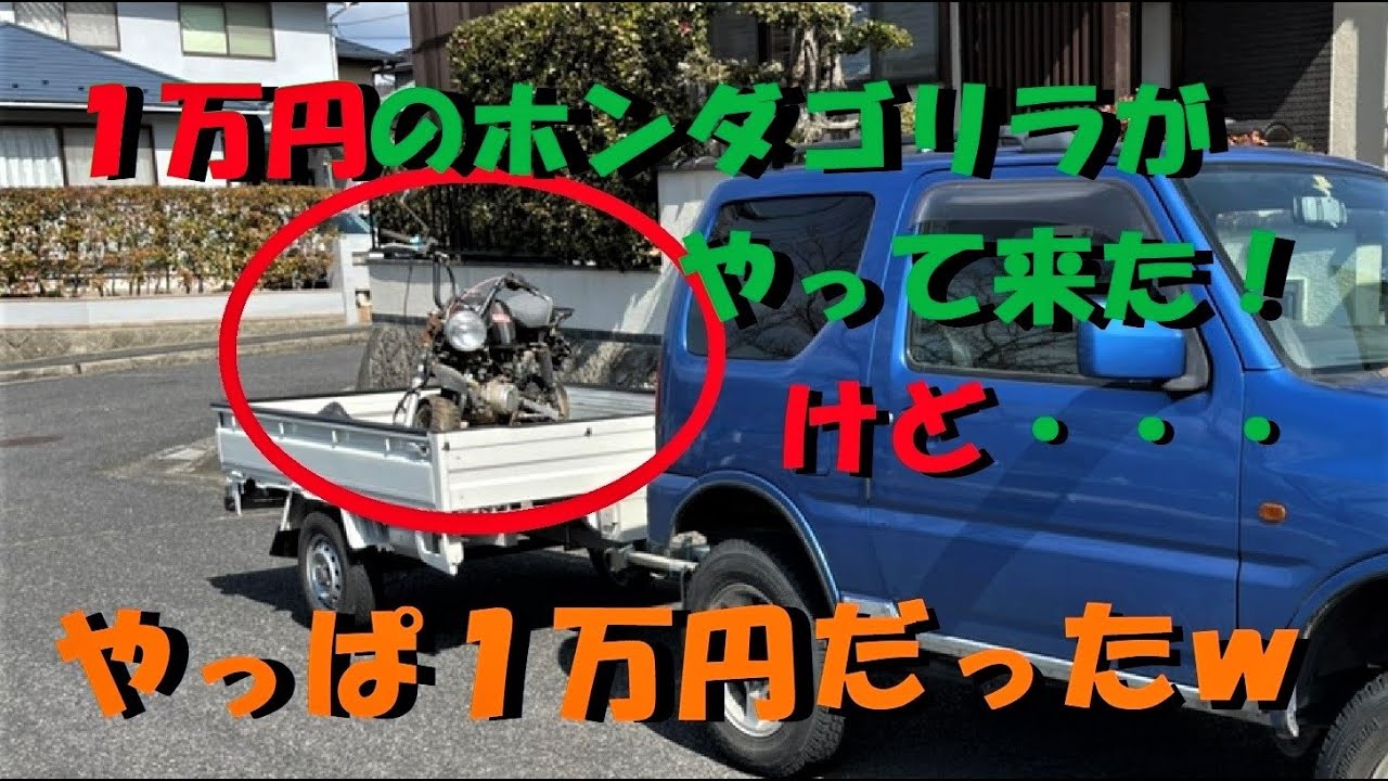 LINEで１万円のホンダゴリラを購入・・・やっぱ１万円だったｗ【ヤフオクバイク】【原付購入】【バイクレストア】
