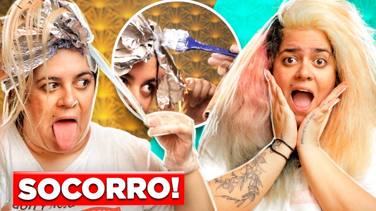 PINTEI MEU CABELO EM CASA E FOI UM CAOS! 😱  - Nunca Te Pedi Nada