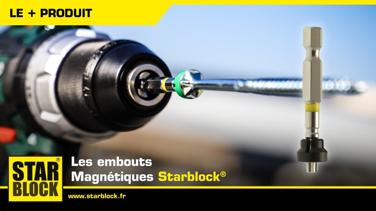Embout de vissage &agrave; guidage magn&eacute;tique STARBLOCK