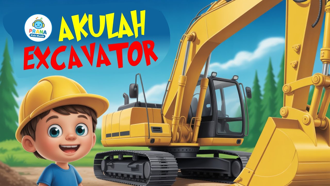 LAGU EXCAVATOR SUPER BARU 🚜 Lagu Anak Indonesia Terbaru 2025 | AKULAH EXCAVATOR!