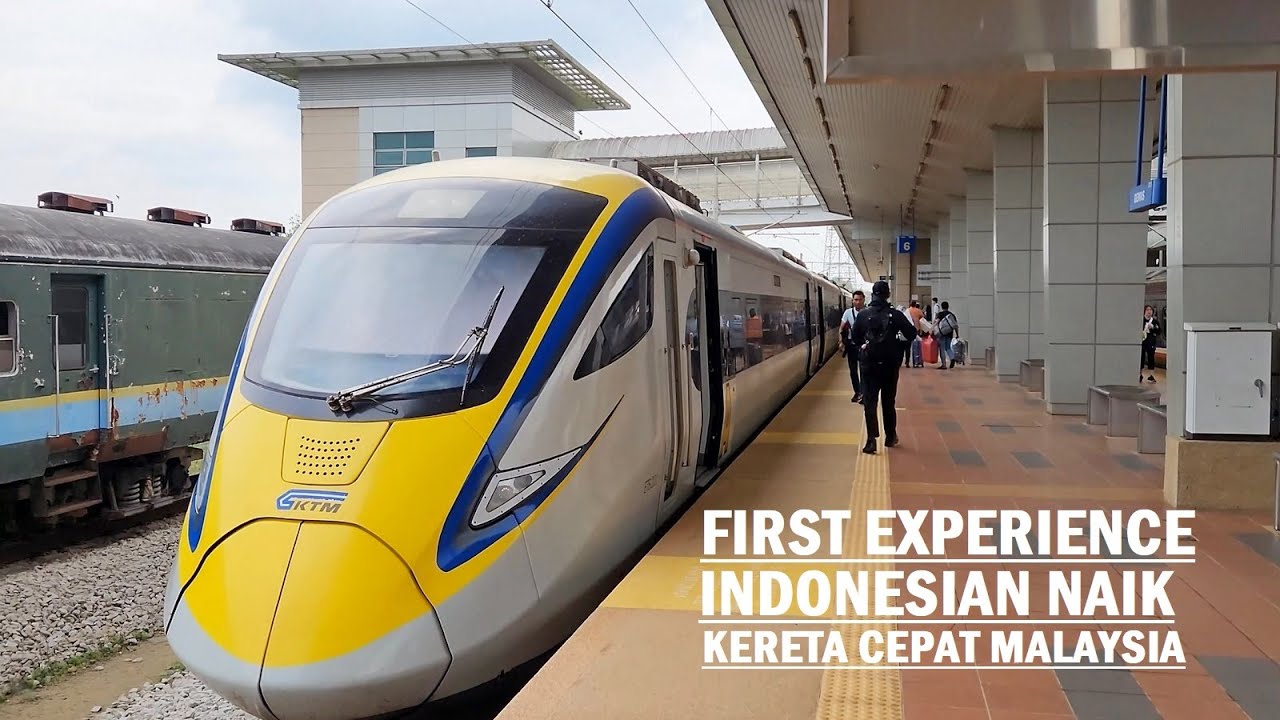Walking Around Indonesia ride high speed train 🚆 Malaysia ❗ Gemas Station to KL Sentral ETS by KTMB❕