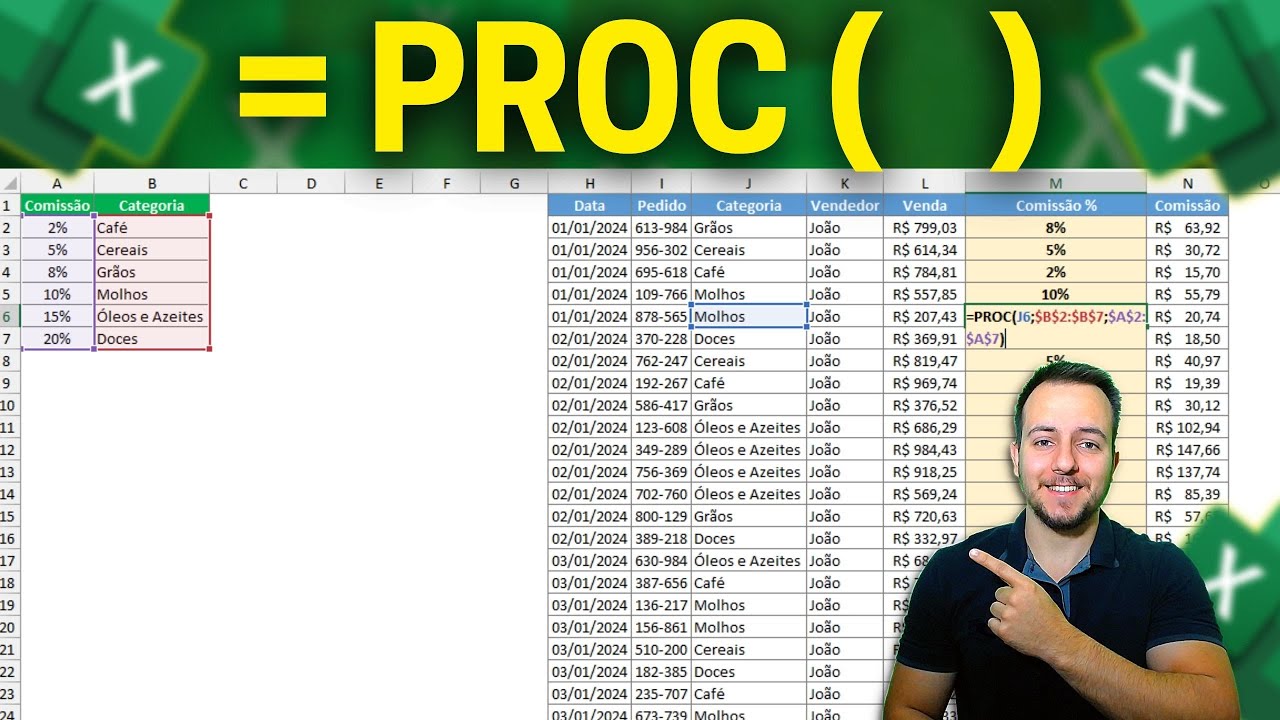 Função PROC é melhor que PROCV | Exemplo Prático Passo a Passo | Formula de Busca Excel