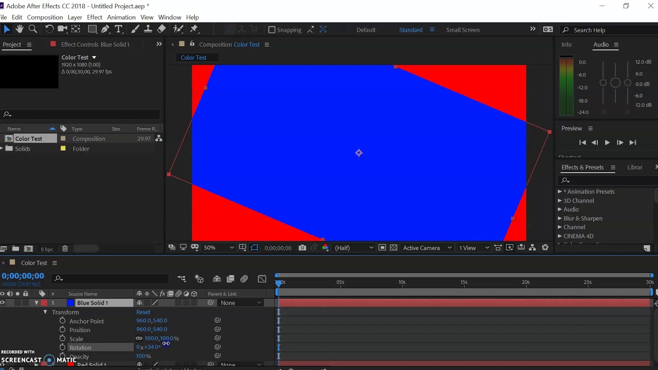 VIdeo 1 - Compositions Layers & Keyframes