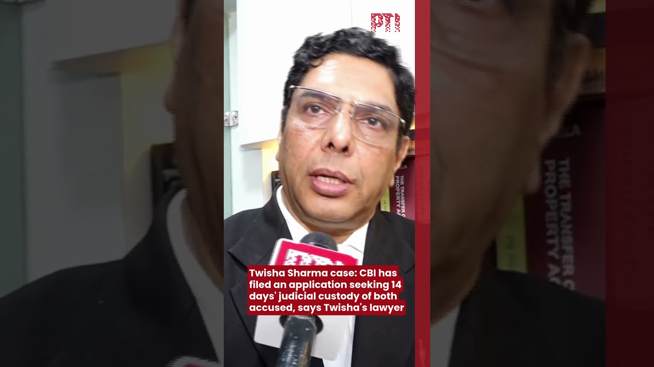 CBI has filed an application seeking 14 days' judicial custody of both accused, says Twisha's lawyer