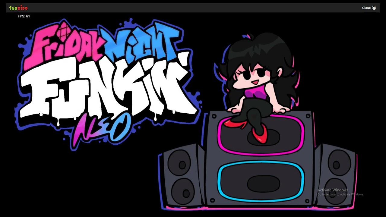 Playing friday night funkin NEO mod