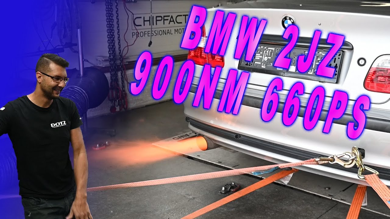 CEK - BMW e46 2JZ Swap 900NM 660PS am Prüfstand - Garrett G30770 am Ende