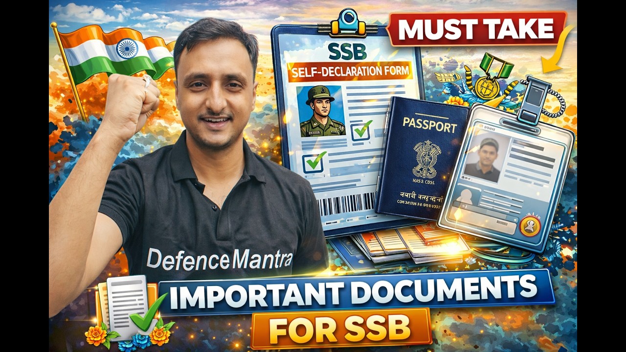 Important Documents for SSB | Complete Checklist 2026 🔥