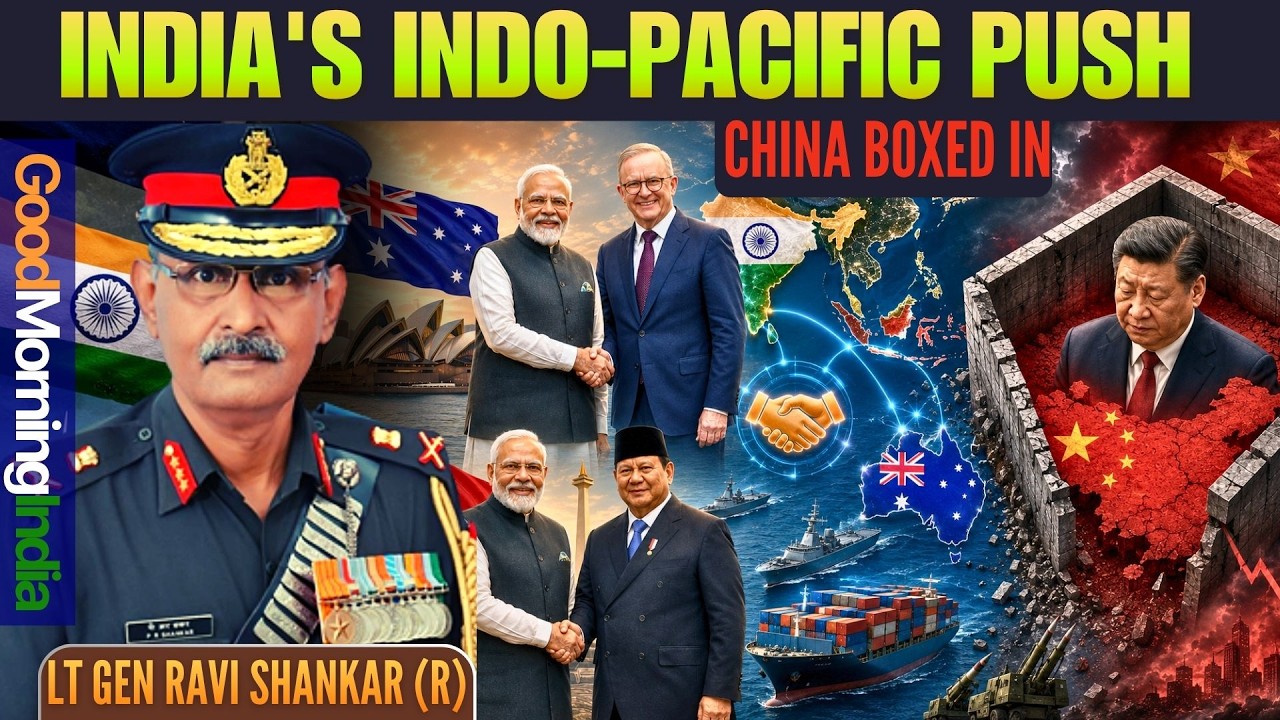 India's New Deals with Australia & Indonesia &ndash; Is China Getting Boxed In? &bull; #GoodMorningIndia