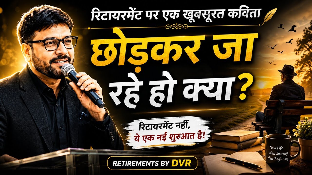 छोड़कर जा रहे हो क्या  ll विदाई गीत ll MotivationbyDVR ll Farewell song ll retirement song