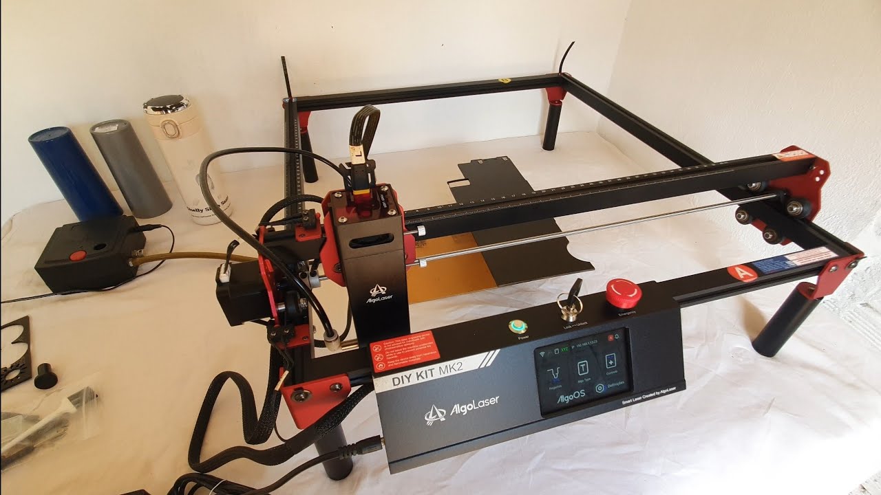 DIY KIT MK2 mais completa, nova atualização AlgoOS 2.3 #algolaser