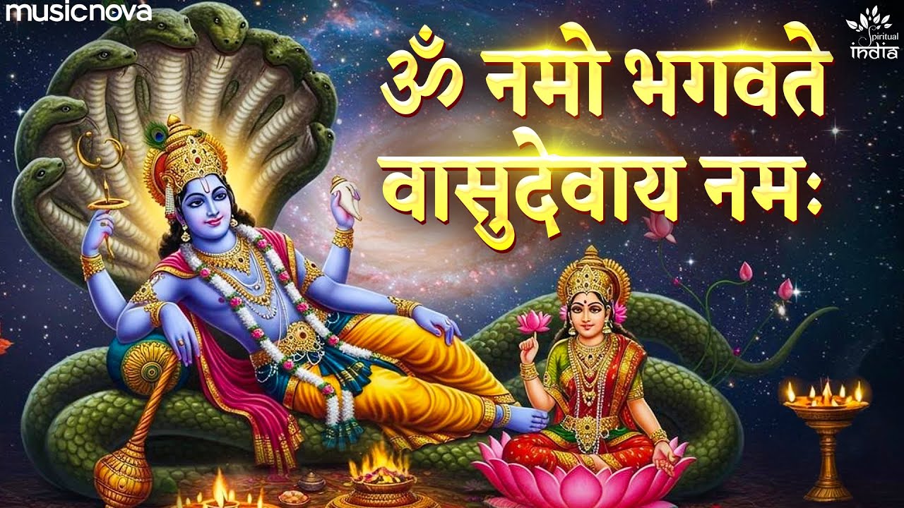Vishnu Mantra - ॐ नमो भगवते वासुदेवाय Om Namo Bhagavate Vasudevaya 108 Times | Hari Mantra
