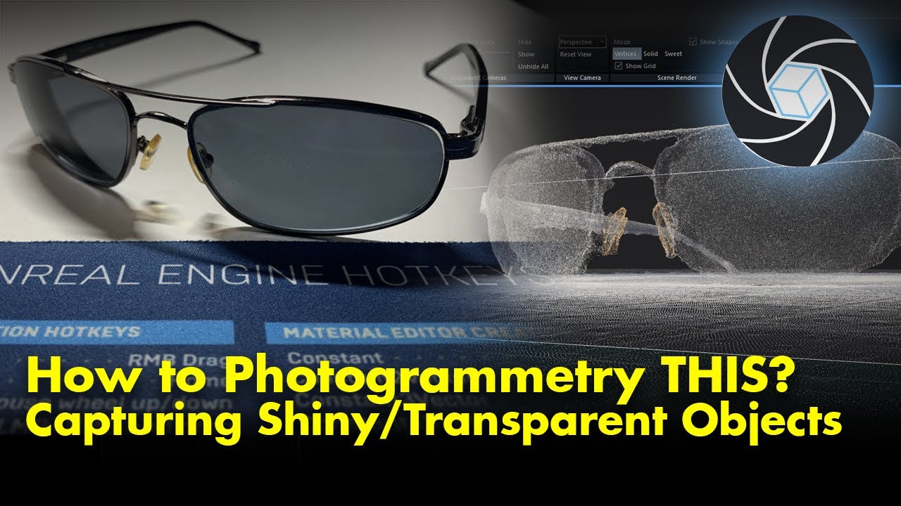 Photogrammetry for Shiny/Transparent Objects