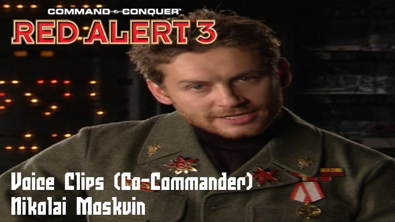 C&C Red Alert 3 - Moskvin Voice Clips (Co-Commander)
