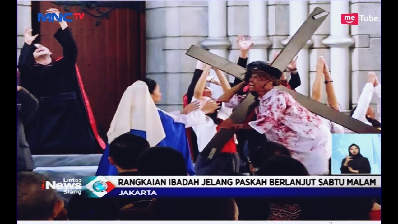 Jumat Agung, Jemaat Gereja Katredal Gelar Treatikal Penyaliban Yesus Kristus - LIS 19/04