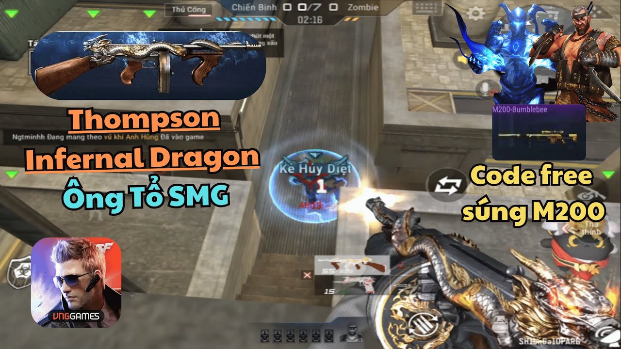 Crossfire: Legends - CFL Thompson-Infernal Dragon VIP Ông Tổ SMG Zombie V4