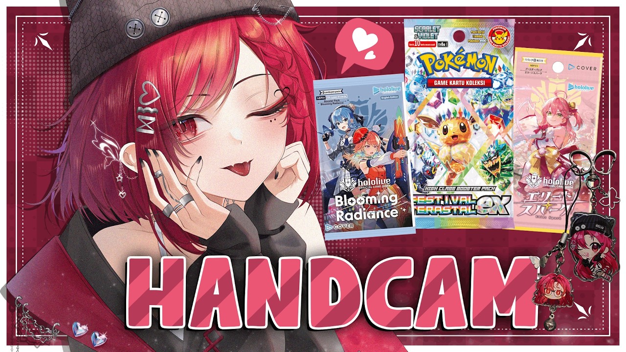 【 HandCam 】BREWEK POKEMON SCARLET VIOLET TERASTAL + HOLOLIVE ELITE SPARK & BLOOMING |  #iraleshow 