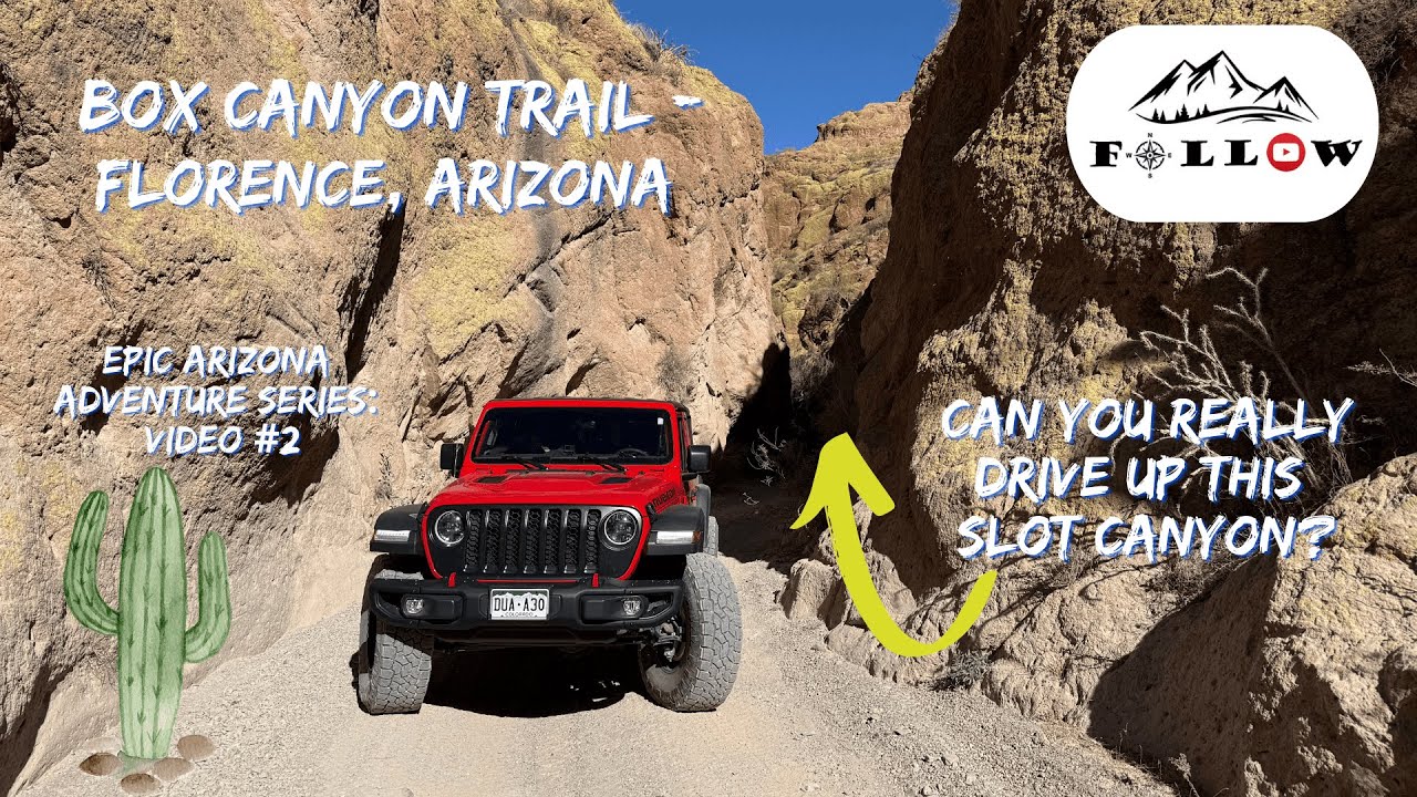 Box Canyon Trail - Florence, Arizona (Can you really drive up this slot Canyon?)