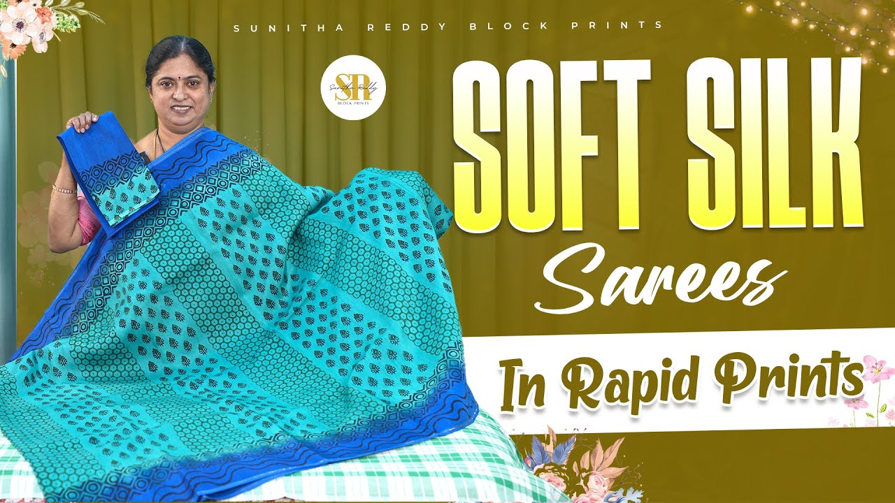 Beautiful Soft Silk Sarees with Rapid Prints | New Arrivals | Jejis Vlogs
