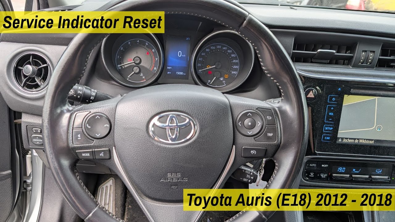 How to Reset Service Light on Toyota Auris E18 (2012–2018)