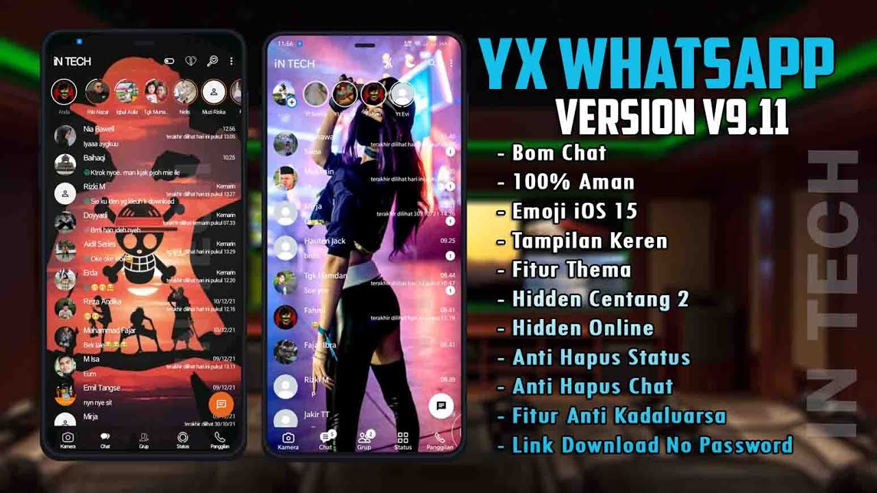 ✅Update YxWa Terbaru 2023 || YxWhatsApp v9.71 dengan Tampilan Keren -Tanpa Password