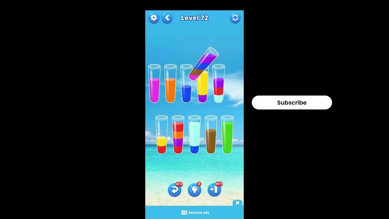 Water Sort - Color Puzzle Game Level 72 | Water Sort Puz Level 72