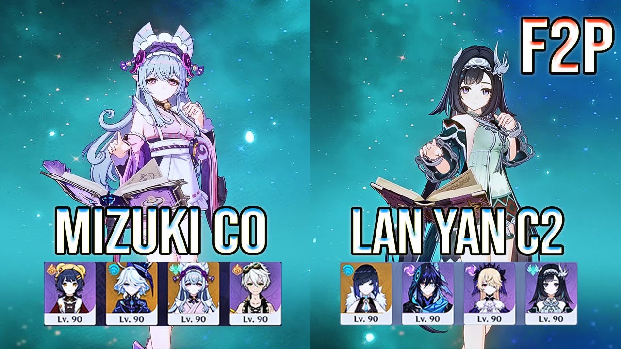 Mizuki C0 Double Pyro & lan Yan C2 taser Spiral Abyss Floor 12 Genshin Impact