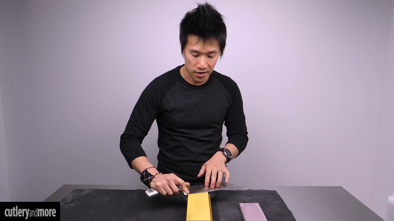 How to Hand Sharpen Full-Bolster Knives on a Whetstone