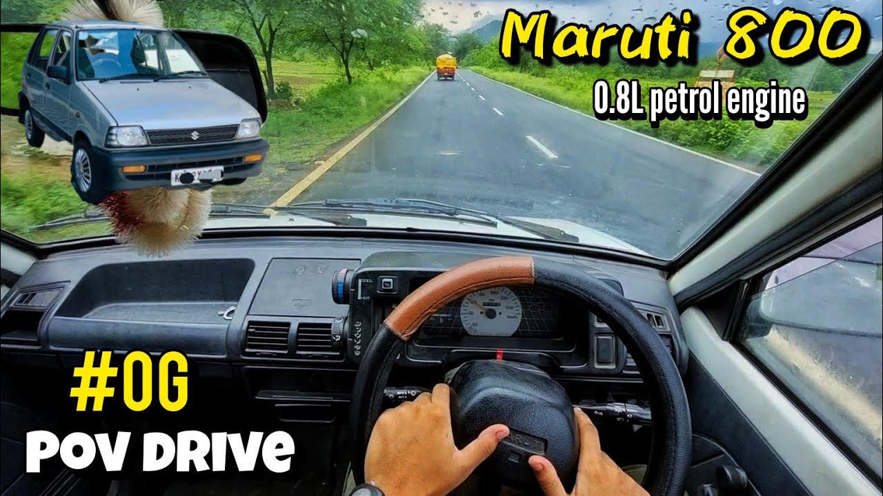 2000 Maruti 800 AC | POV Drive | Rainy Day drive | 796cc 37bhp | #maruti800