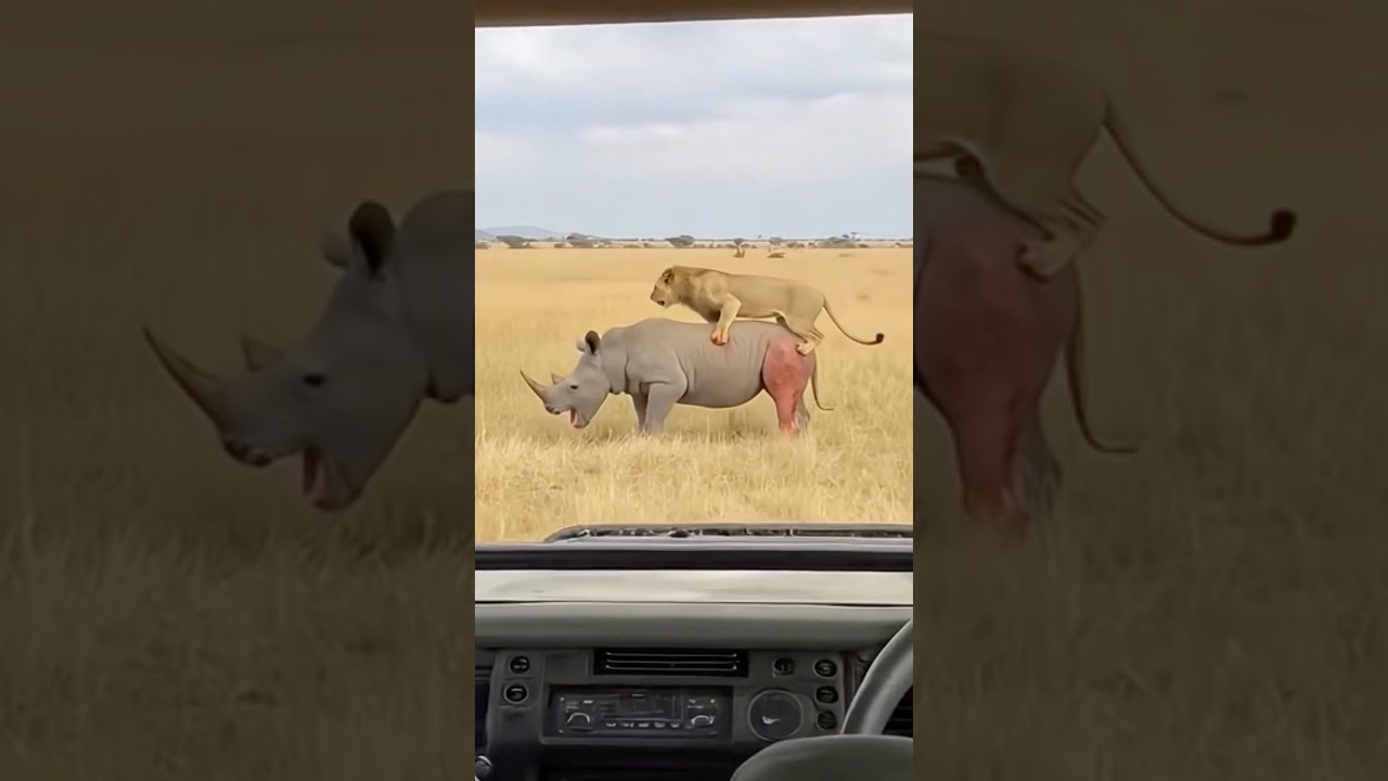 Baby Rhino Saved by Mom 🦏❤️ Emotional Wildlife Rescue Video | Must Watch? | 