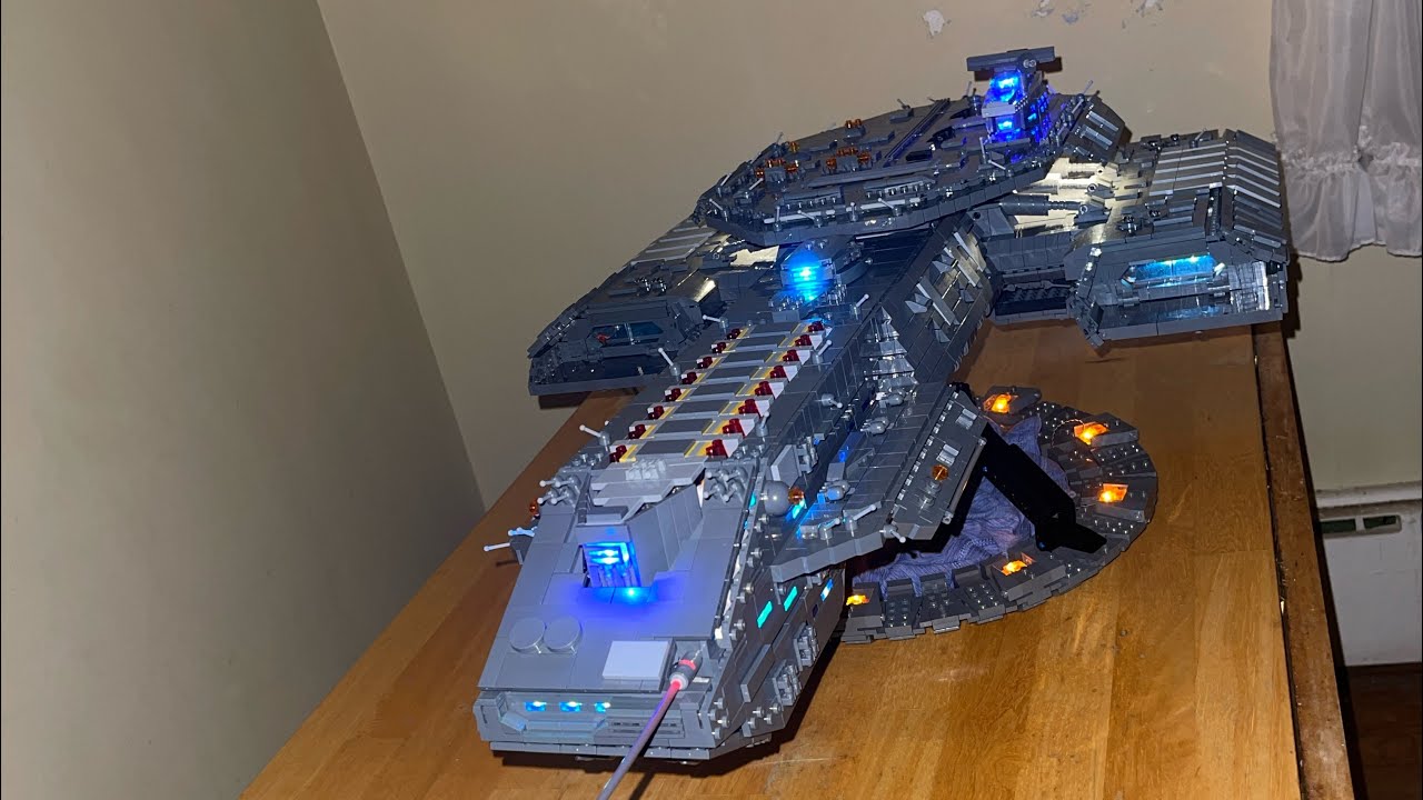 Lego Build of USS Daedalus from Stargate! Lego BC-304 from Stargate