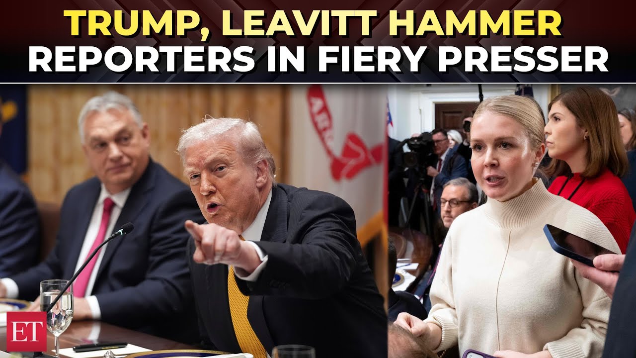 'You guys refuse to cover it!': Trump, Leavitt tear into reporters in fiery exchange over inflation