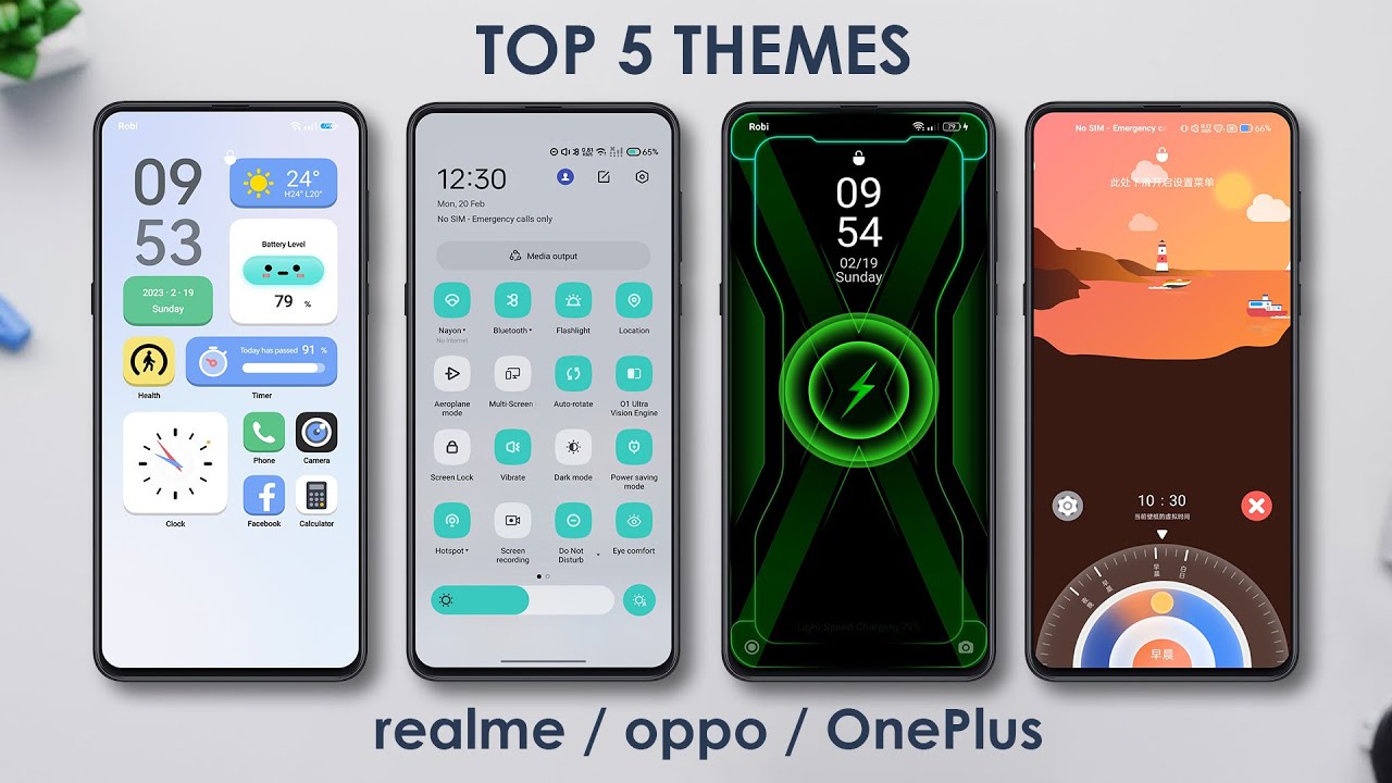 Top 5 Themes for Realme & Oppo devices | FEB 2023⚡