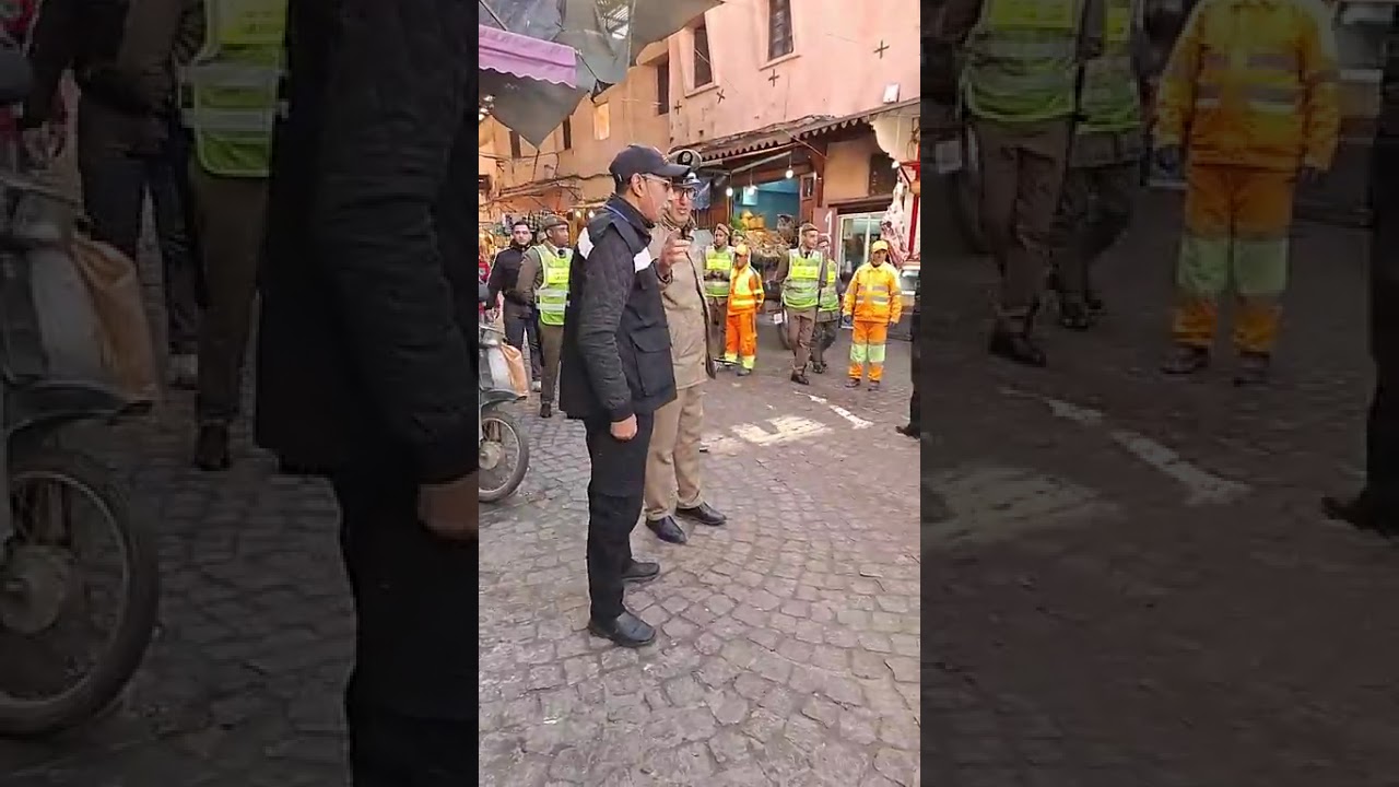مباشرة من مراكش : قائد الملحقة الإدارية باب دكالة يقود حملة لتحرير الملك العمومي بأحياء باب دكالة