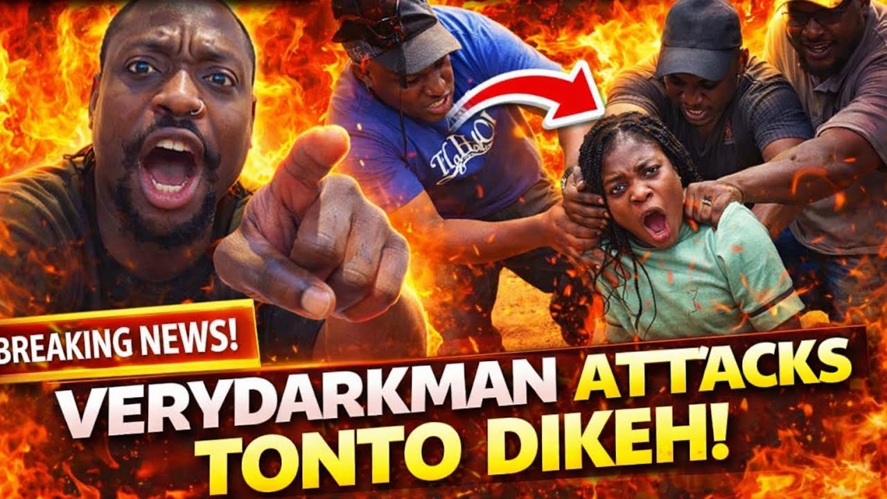 Verydarkman warns Tonto dikeh not to go to that school again, he has mouth the village boys around🔥💪