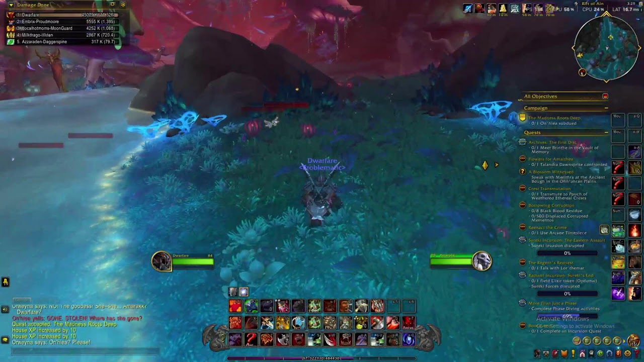 World of Warcraft Midnight - Fury War POV, leveling.
