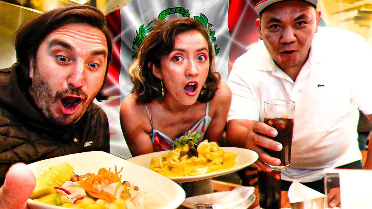 COLOMBIANOS probando COMIDA PERUANA POR PRIMERA VEZ 🔥🇨🇴 | CEVICHE, LOMO SALTADO, AJI, CHICHA!!