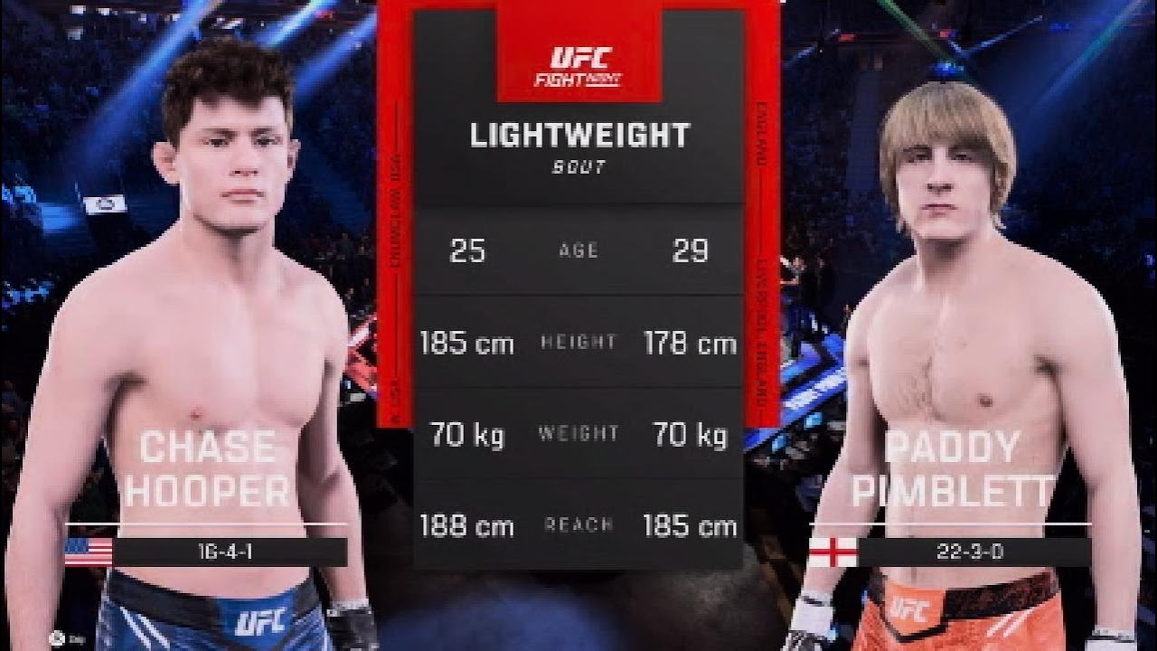UFC 5: Chase Hooper VS. Paddy Pimblett