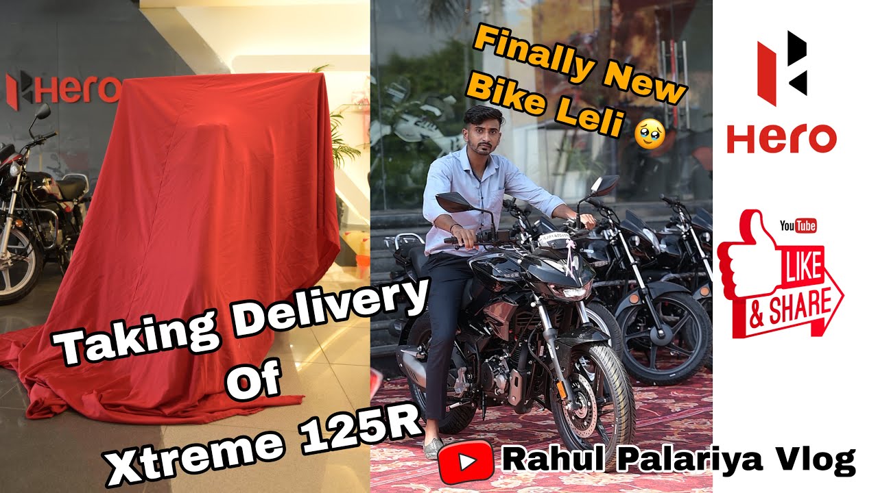 Taking Delivery of My New Hero Xtreme 125R🖤 | Black Beast🖤🔥| Best In 125cc Segment |Single Seat Seat